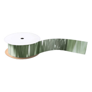 Abstract #3: Olive green blur Satin Ribbon