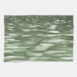 Abstract #3: Olive green blur Tea Towel