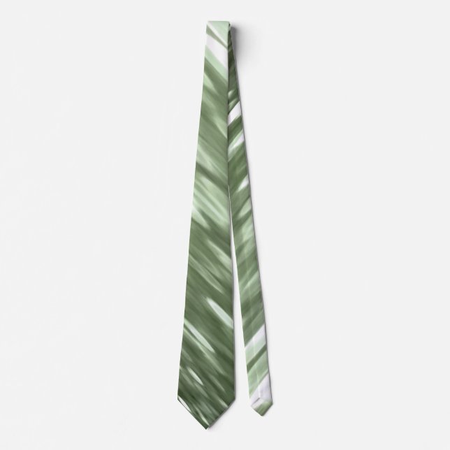 Abstract #3: Olive green blur Tie (Front)