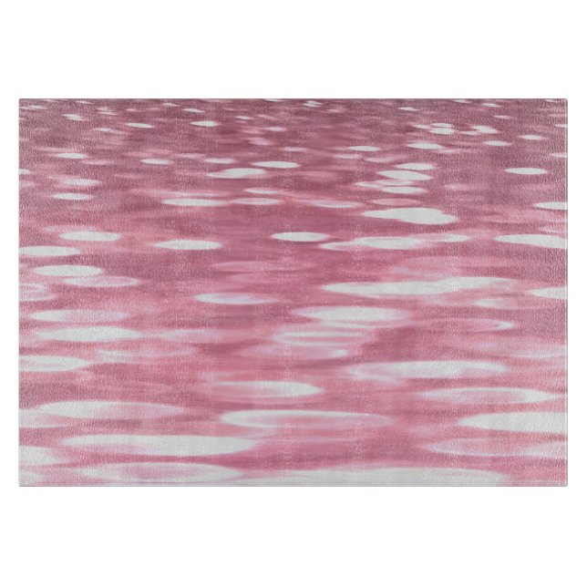 Abstract #3: Pink shimmer Cutting Board (Front)