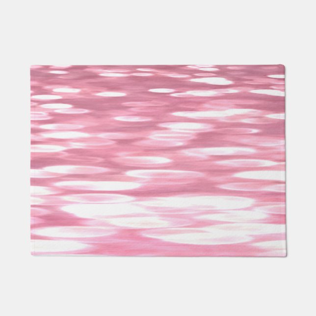 Abstract #3: Pink shimmer Doormat (Front)
