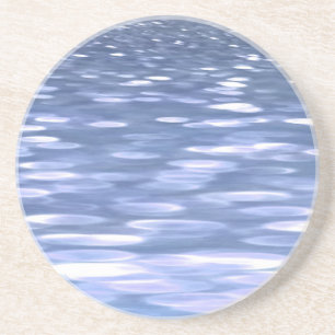 Abstract #3: Powder blue shimmer Coaster