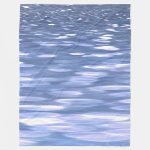 Abstract #3: Powder blue shimmer Fleece Blanket