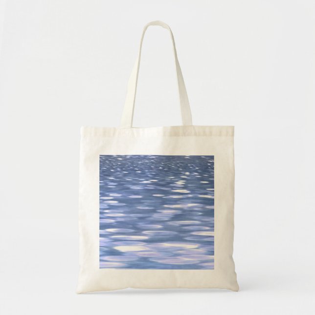 Abstract #3: Powder blue shimmer Tote Bag (Front)