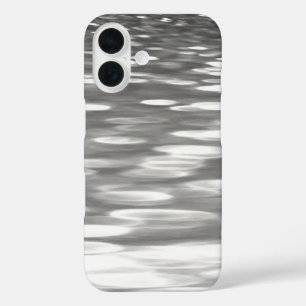 Abstract #3: Silver grey shimmer iPhone 16 Case