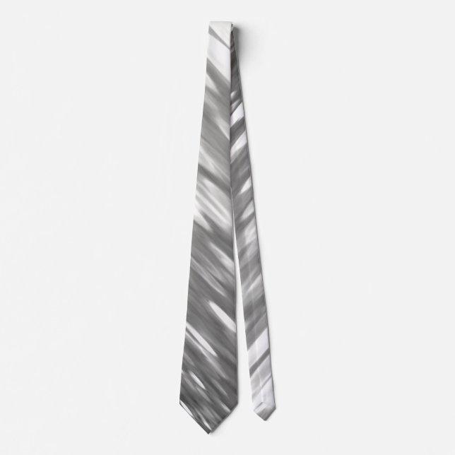 Abstract #3: Silver grey shimmer Tie (Front)