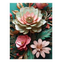 Abstract 3D Flowers
