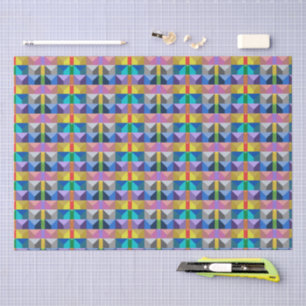 Abstract 3D Triangle Pattern Tissue Paper