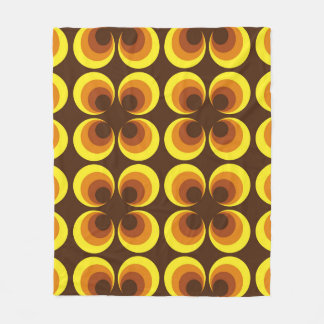 Abstract. 60s colourful seamless pattern, retro st fleece blanket