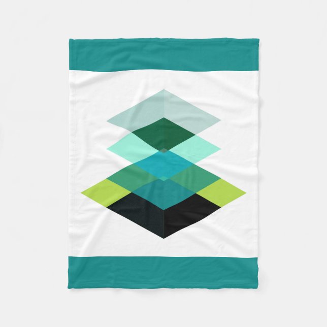 Abstract #711 fleece blanket (Front)
