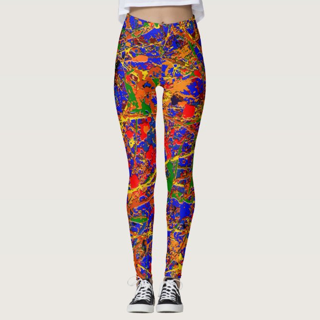 Abstract #741 leggings (Front)