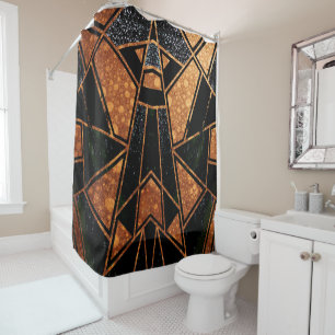 Abstract #856 shower curtain