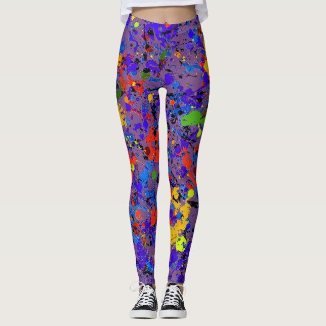 Abstract #902 leggings (Front)