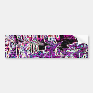 Abstract 90's Aesthetic Pattern Bumper Sticker