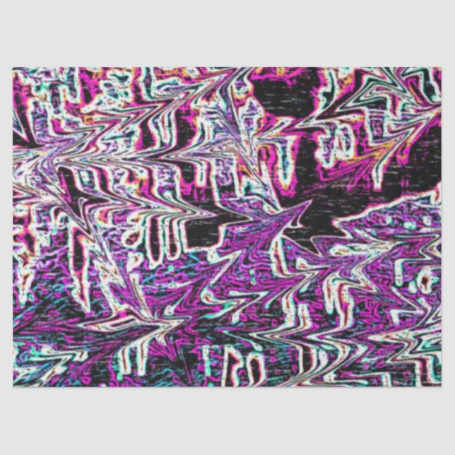 Abstract 90's Aesthetic Pattern Tissue Paper (Front)