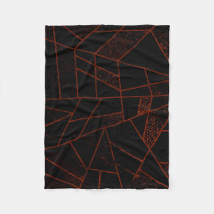 Abstract #948 Red Fleece Blanket