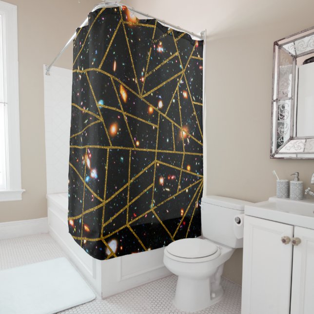 Abstract #950 shower curtain (In Situ)