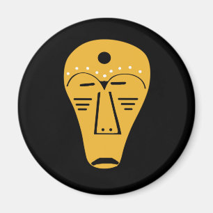 Abstract Aboriginal tribal face tatto art Magnet