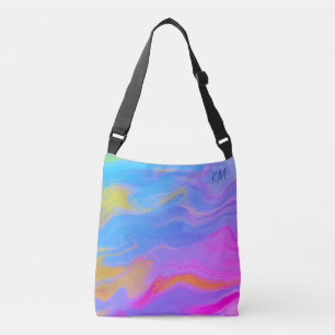 Abstract Acrylic Flow - Summer Breezes Crossbody Bag