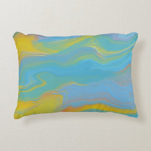 Abstract Acrylic Flow - Summer Breezes Decorative Cushion