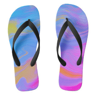 Abstract Acrylic Flow - Summer Breezes Jandals