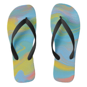 Abstract Acrylic Flow - Summer Breezes Jandals