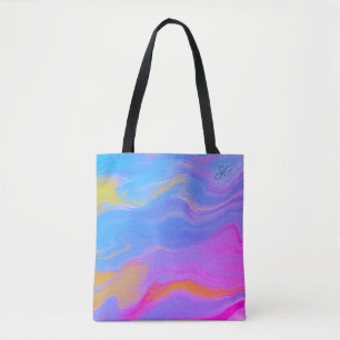 Abstract Acrylic Flow - Summer Breezes Tote Bag