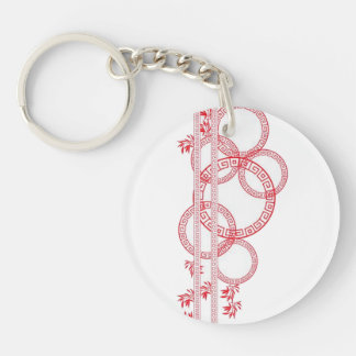 Abstract acrylic keychain