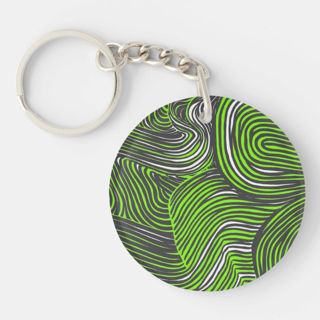 Abstract acrylic keychain (Front)