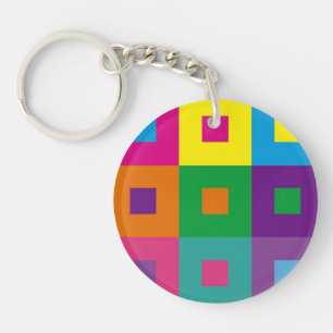 Abstract acrylic keychain