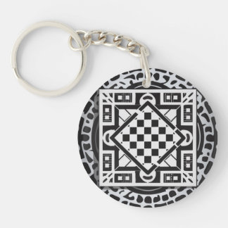Abstract acrylic keychain