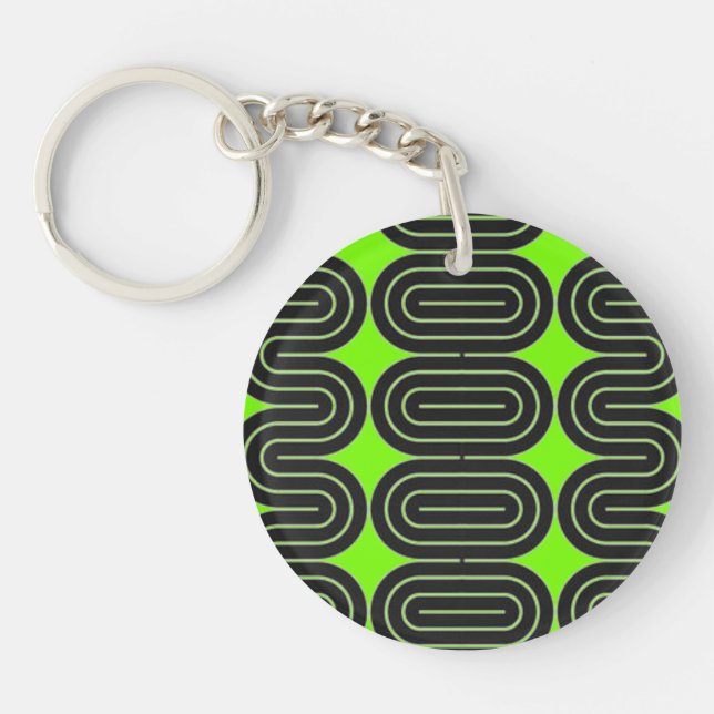 Abstract acrylic keychain (Front)