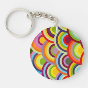 Abstract acrylic keychain