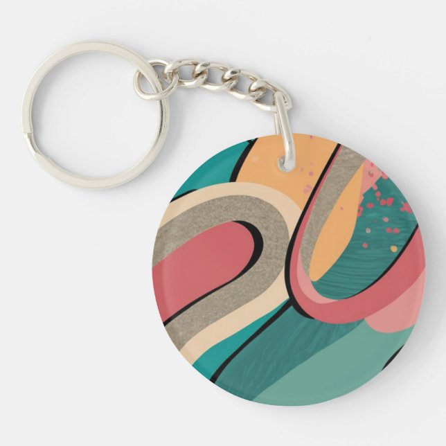 Abstract acrylic keychain (Front)