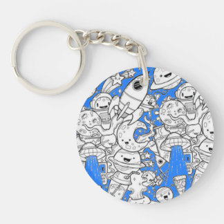 Abstract acrylic keychain