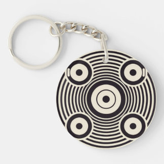 Abstract acrylic keychain