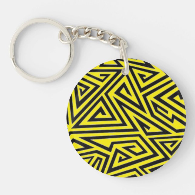 Abstract acrylic keychain (Front)