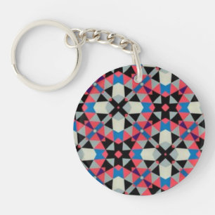 Abstract acrylic keychain
