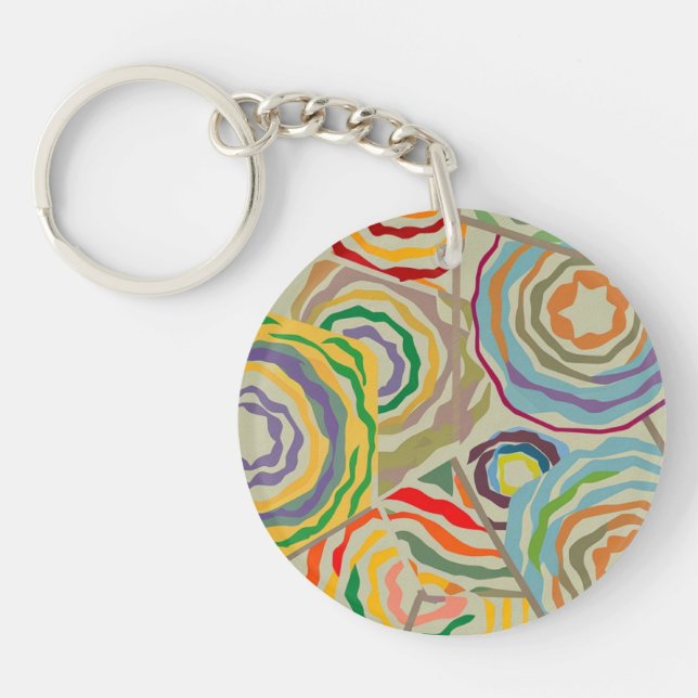 Abstract acrylic keychain (Front)