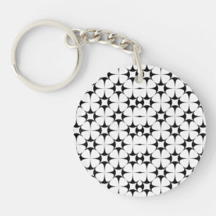 Abstract acrylic keychain