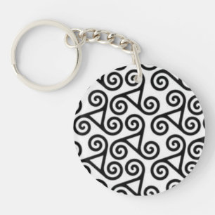 Abstract acrylic keychain