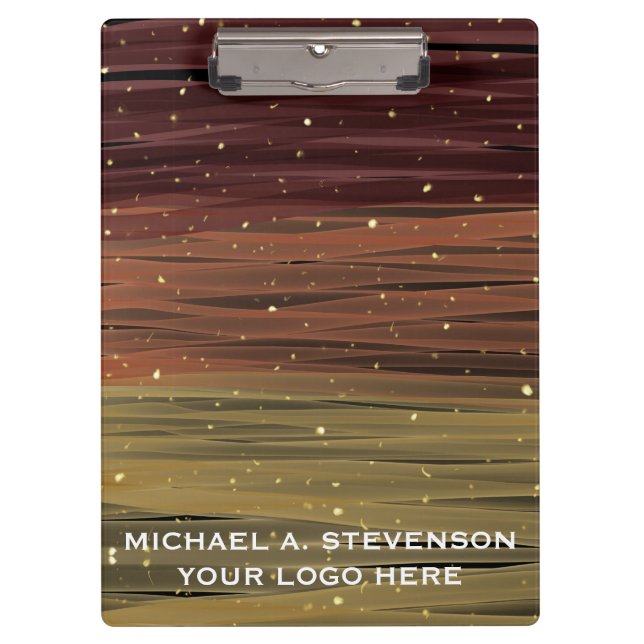 Abstract Acrylic Paint Strokes Customised Clipboard (Front)