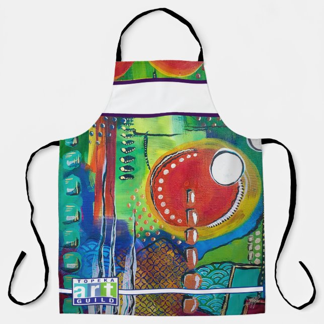 Abstract Acrylic Painting TAG Apron (Front)
