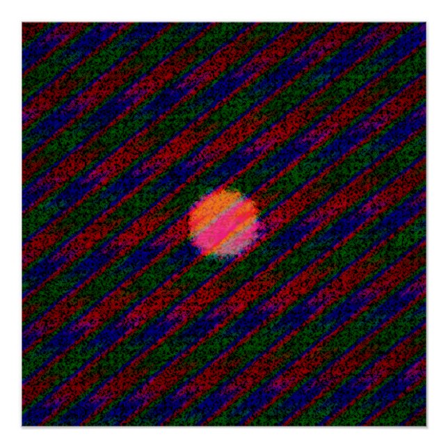 Abstract Acrylic Psychedelic Painting  Poster (Front)