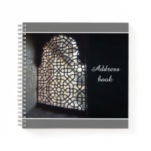 Abstract Address  Dark Spiral Notebook