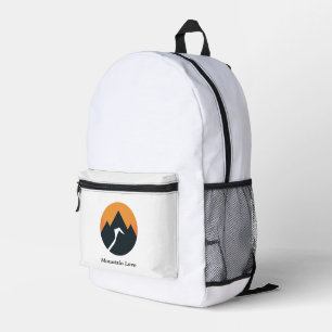 Abstract Adventure Peak Printed Backpack