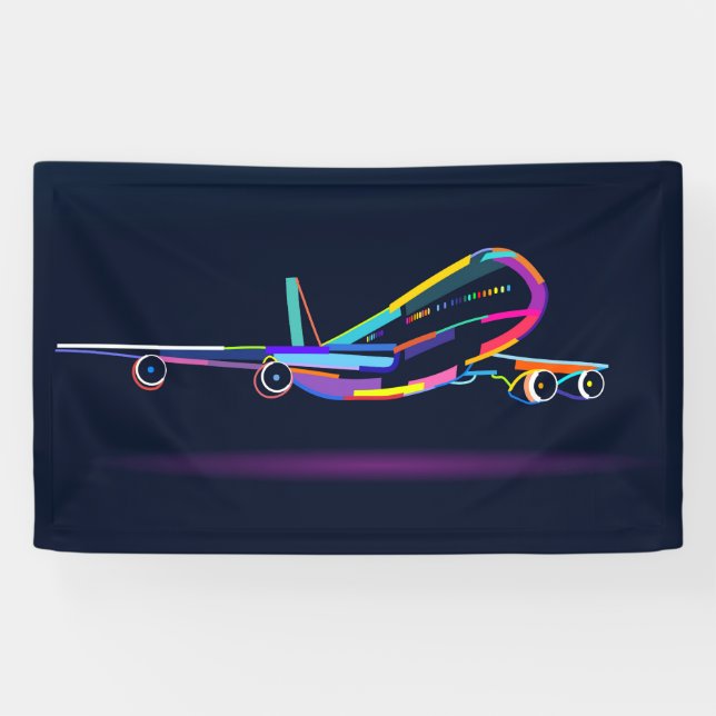 Abstract aeroplane banner (Horizontal)