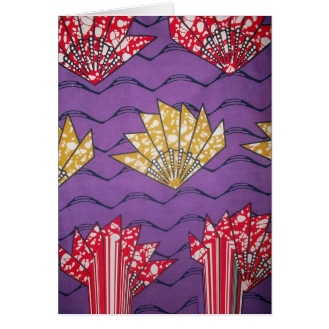 Abstract African Art: Purple Passion Waves (Front)