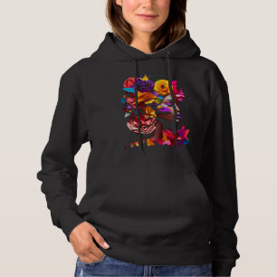 Abstract African Black Origami Hair Queen Paris Sk Hoodie