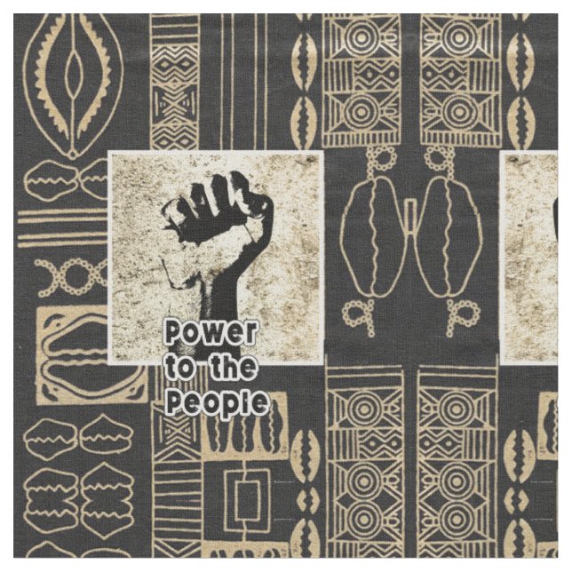 Abstract, African Jungle Tribal Mud Cloth (Close Up)